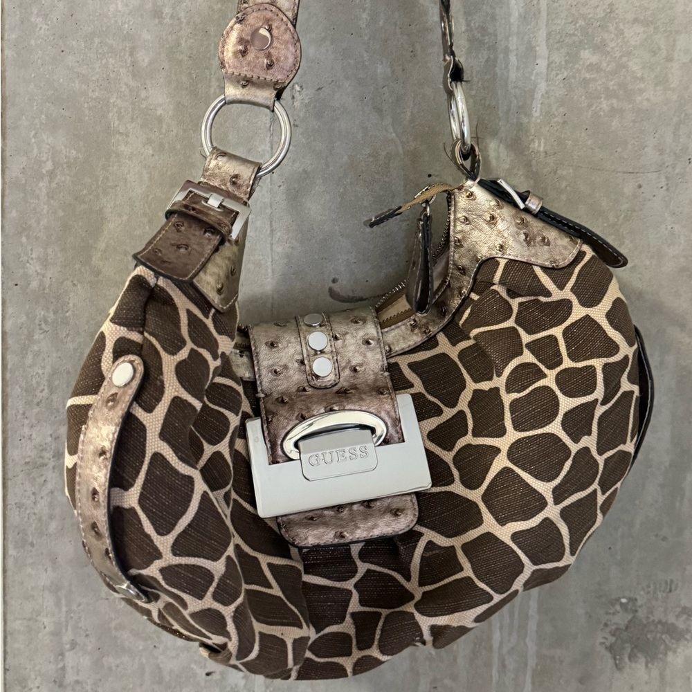 Y2K Guess canvas shoulder bag